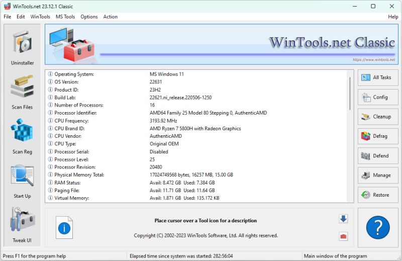 WinTools.net Classic software