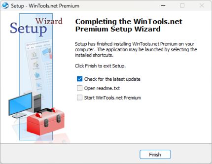 WinTools.net Installation Finished